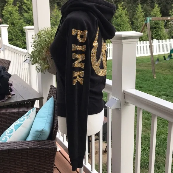 Pink Victoria’s Secret - Vintage ☮️ Fleece Hoodie - Picture 2 of 9